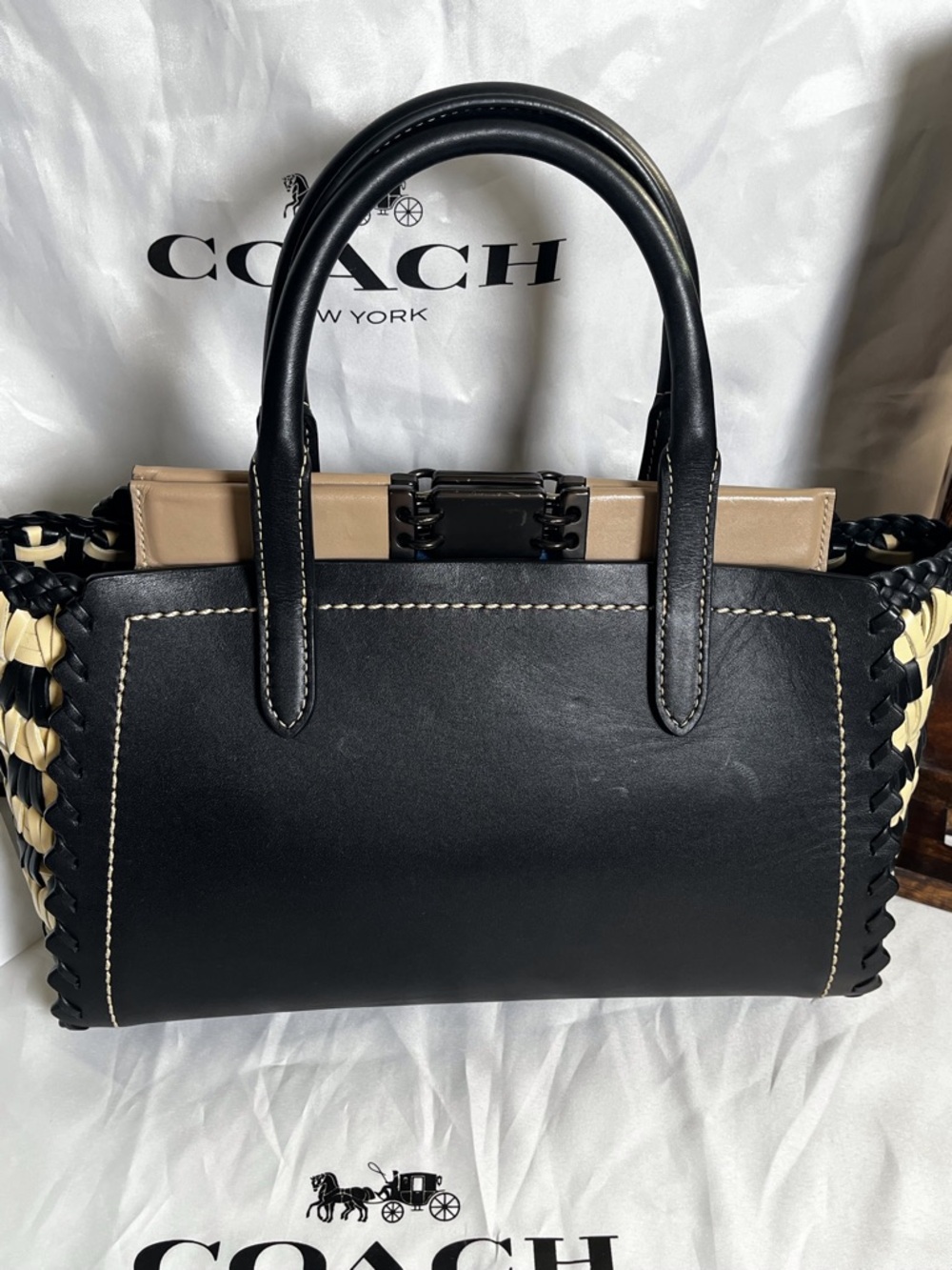 Coach 1941 Troupe Carryall w/ Weaving Style 623 - Picture 2 of 14